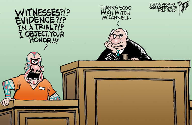 Political/Editorial Cartoon by Bruce Plante, Tulsa World on In Other News
