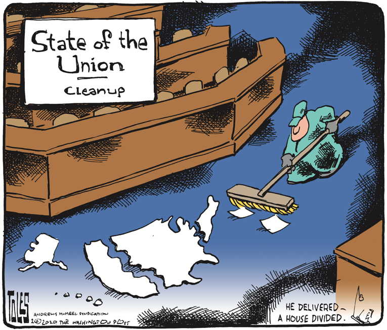 Political/Editorial Cartoon by Tom Toles, Washington Post on Trump Rewards Supporters