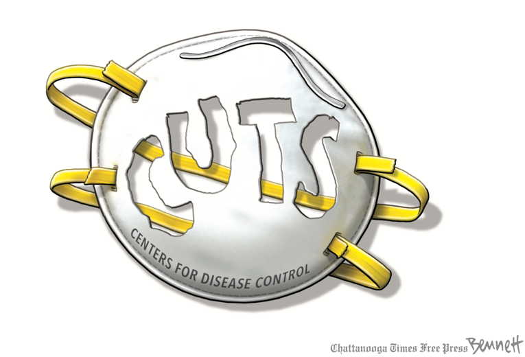 Political/Editorial Cartoon by Clay Bennett, Chattanooga Times Free Press on Pandemic Possible