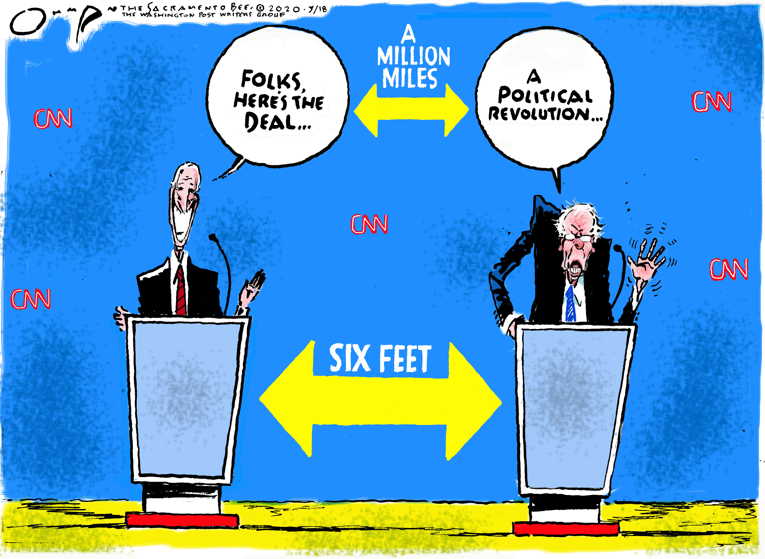 Political/Editorial Cartoon by Jack Ohman, The Oregonian on Dems Blowing It Again