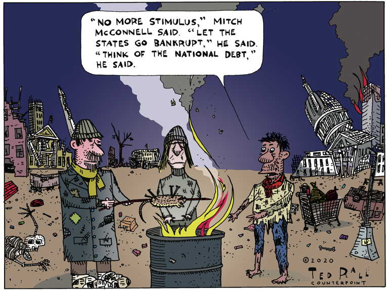 Political/Editorial Cartoon by Ted Rall on New Wall to Be Built