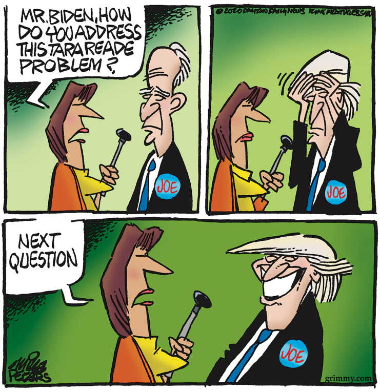 Political/Editorial Cartoon by Mike Peters, Dayton Daily News on Biden Presumed Alive