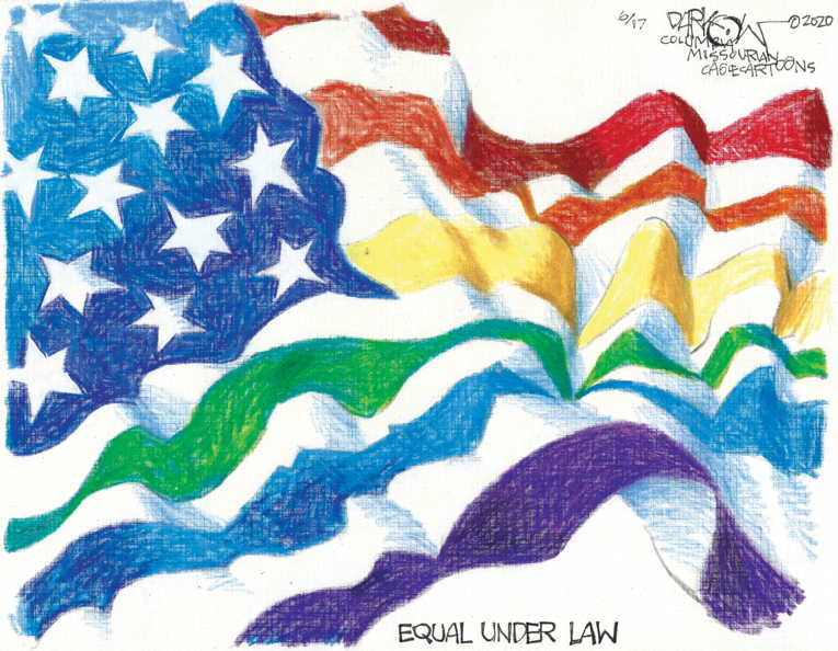 Political/Editorial Cartoon by John Darkow, Columbia Daily Tribune, Missouri on Supreme Court Affirms LGTBQ Rights
