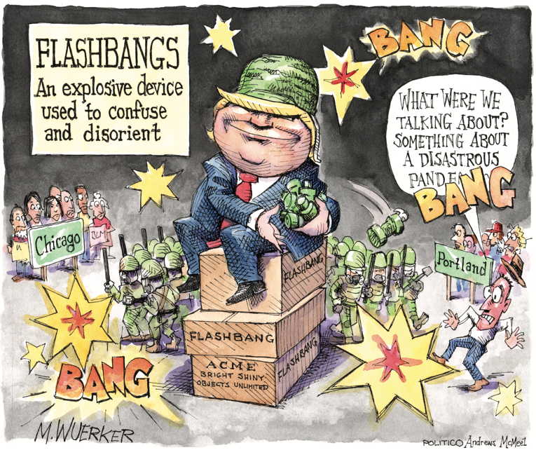 Political/Editorial Cartoon by Matt Wuerker, Politico on “A Beautiful Job”