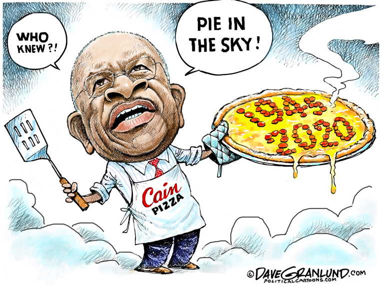 Political/Editorial Cartoon by Dave Granlund on GOP Leaders Infected, Cain Dies