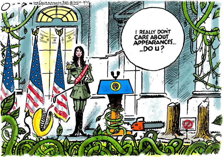 Political/Editorial Cartoon by Jack Ohman, The Oregonian on Convention Messaging Powerful