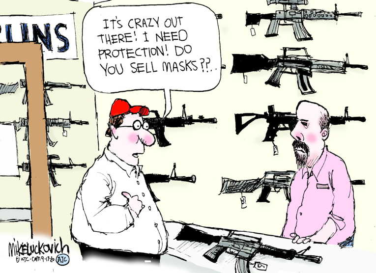 Political/Editorial Cartoon by Mike Luckovich, Atlanta Journal-Constitution on In Other News