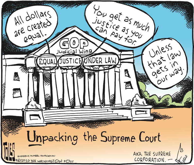 Political/Editorial Cartoon by Tom Toles, Washington Post on In Other News