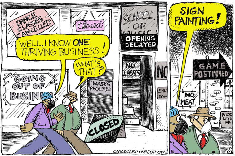 Political/Editorial Cartoon by Randall Enos, Cagle Cartoons on In Other News