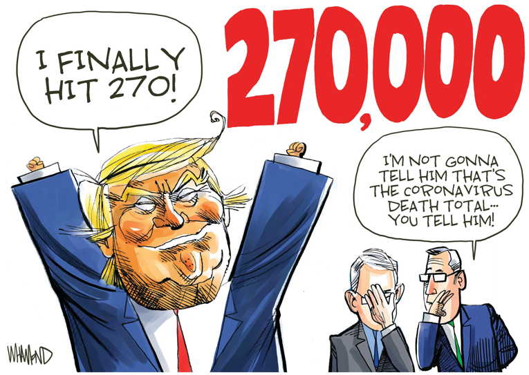 Political/Editorial Cartoon by Dave Whamond, Canada, PoliticalCartoons.com on Covid Pandemic Worsening