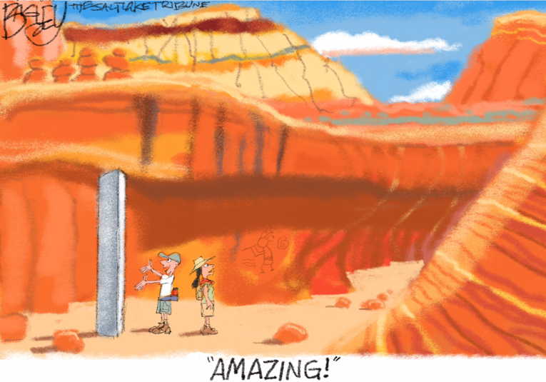 Political/Editorial Cartoon by Pat Bagley, Salt Lake Tribune on In Other News