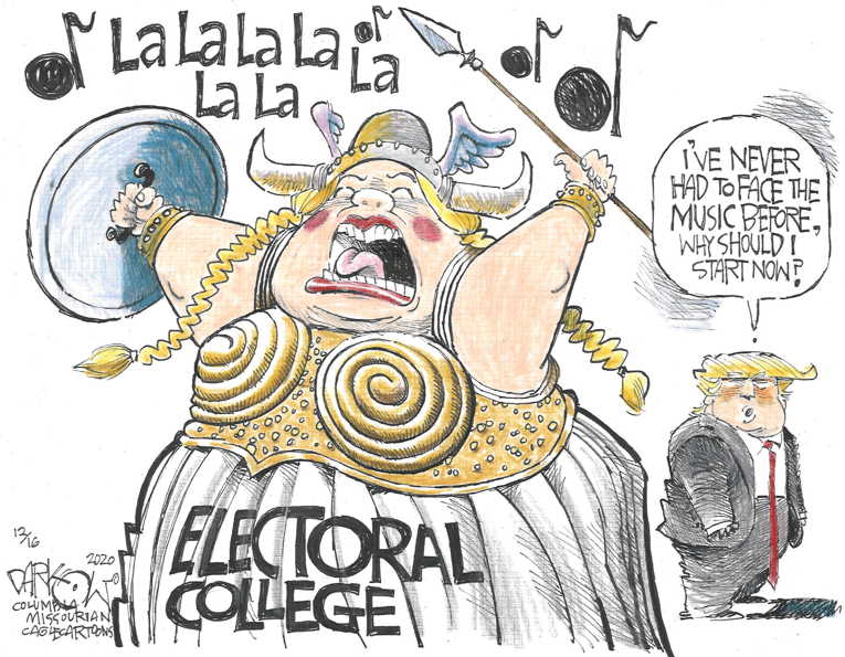 Political/Editorial Cartoon by John Darkow, Columbia Daily Tribune, Missouri on Trump Eyes Victory