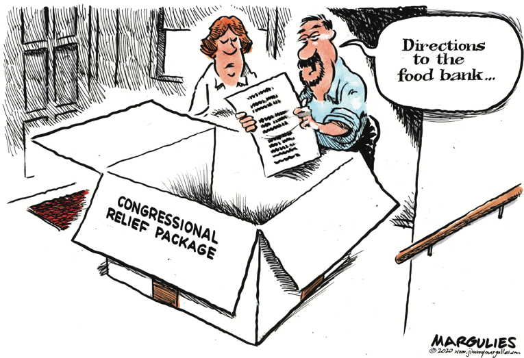 Political/Editorial Cartoon by Jimmy Margulies, King Features on Congress Bites the Bullet