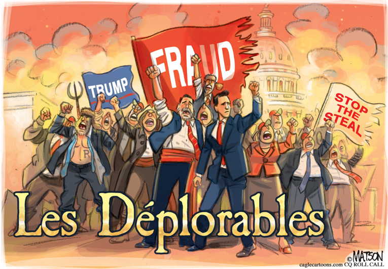 Political/Editorial Cartoon by RJ Matson, Cagle Cartoons on Capitol Building Attacked