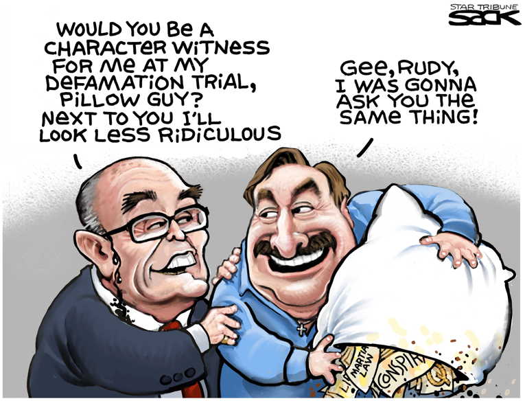 Political/Editorial Cartoon by Steve Sack, Minneapolis Star Tribune on In Other News