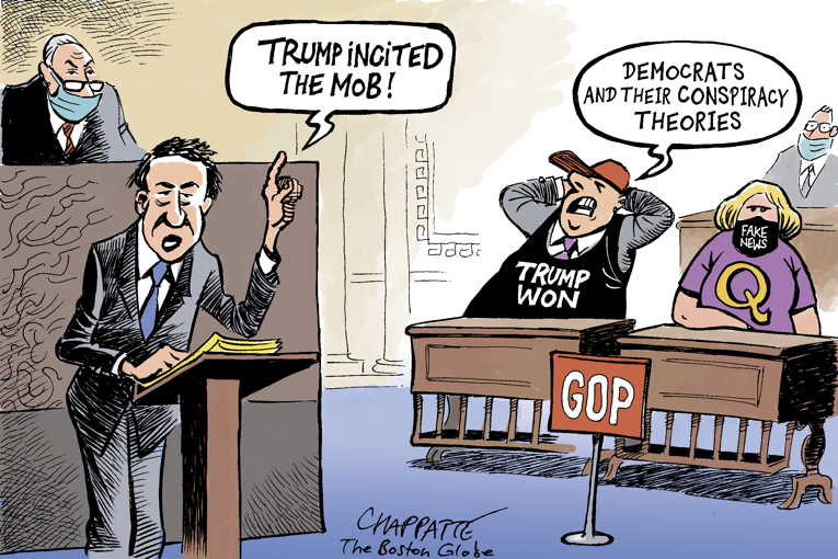 Political/Editorial Cartoon by Patrick Chappatte, International Herald Tribune on Acquittal Was Inevitable