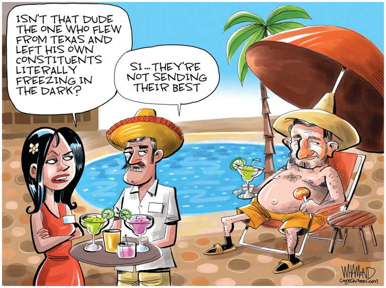 Political/Editorial Cartoon by Dave Whamond, Canada, PoliticalCartoons.com on Ted Cruz Evacuates