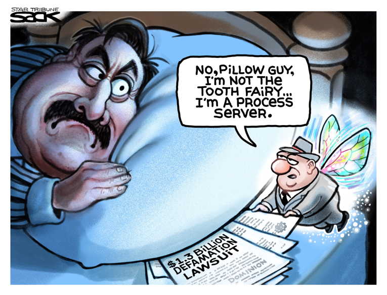 Political/Editorial Cartoon by Steve Sack, Minneapolis Star Tribune on In Other News