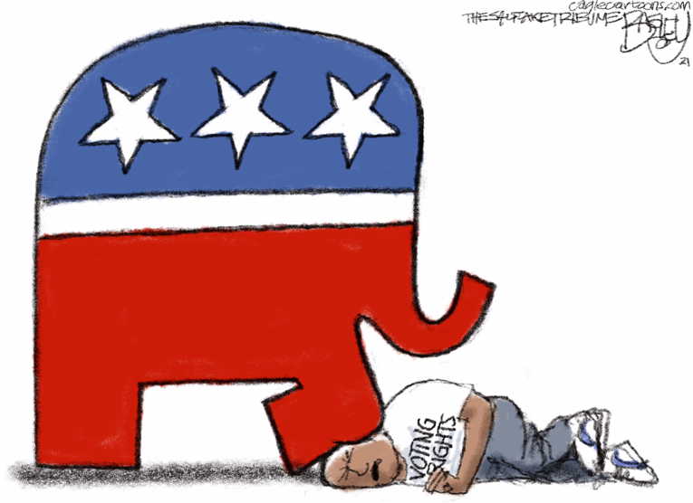 Political/Editorial Cartoon by on Trumpublicans Aim for 2022
