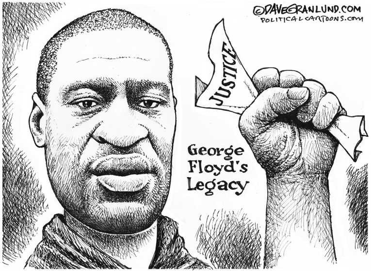 Political/Editorial Cartoon by Dave Granlund on Chauvin Found Guilty
