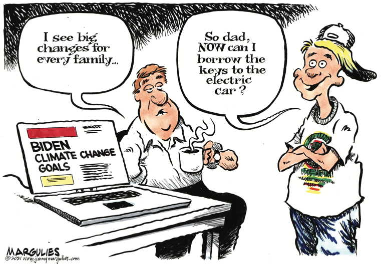 Political/Editorial Cartoon by Jimmy Margulies, King Features on Planet Facing Crisis