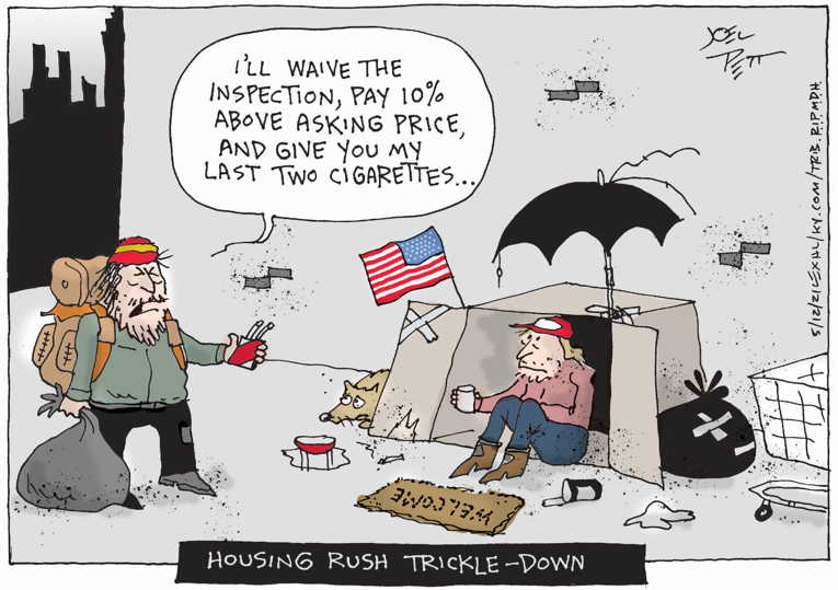 Political/Editorial Cartoon by Joel Pett, Lexington Herald-Leader, CWS/CartoonArts Intl. on In Other News