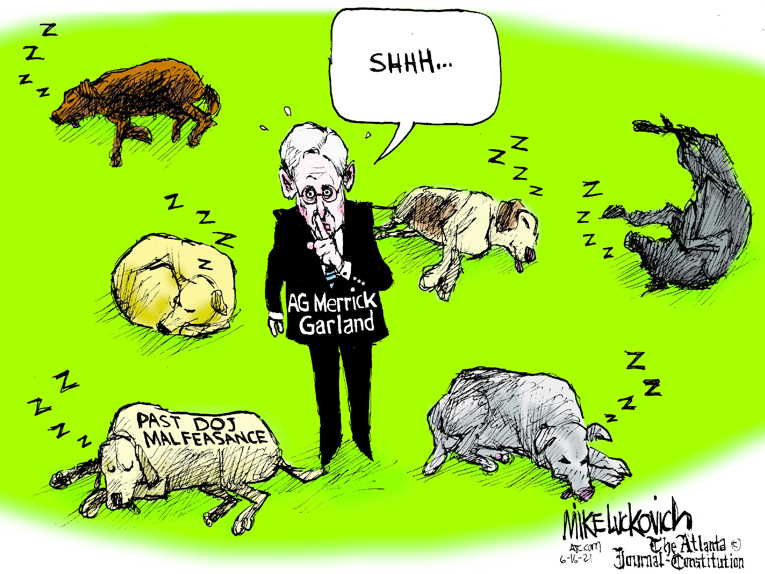 Political/Editorial Cartoon by Mike Luckovich, Atlanta Journal-Constitution on In Other News