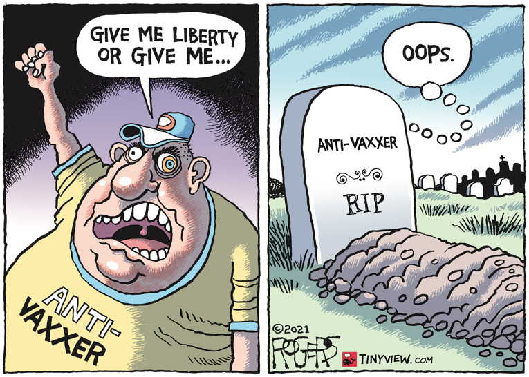 Political/Editorial Cartoon by Rob Rogers on Delta Variant Ravages Planet