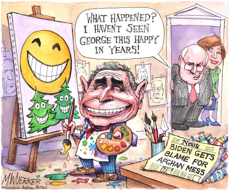 Political/Editorial Cartoon by Matt Wuerker, Politico on Afghanistan Falls