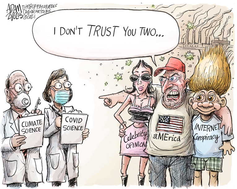 Political/Editorial Cartoon by Adam Zyglis, The Buffalo News on Nasty Variant Spreading