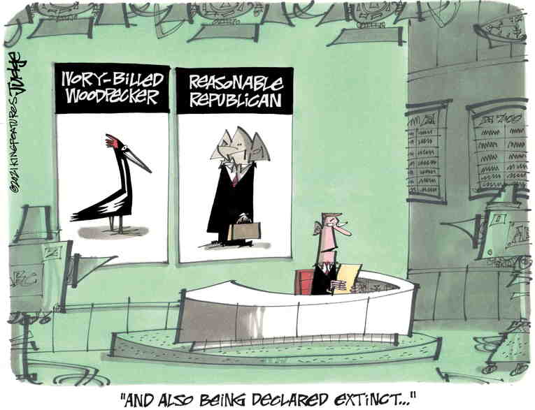 Political/Editorial Cartoon by Lee Judge, King Features on Party Battles Escalate