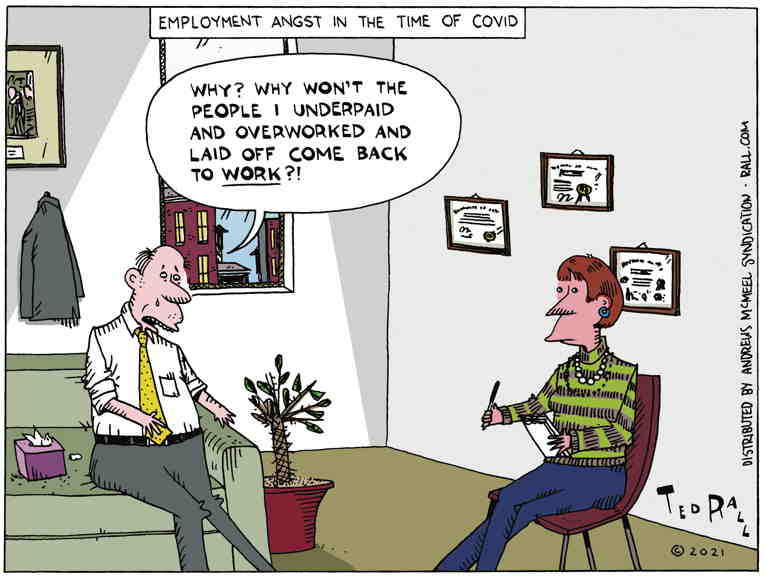 Political/Editorial Cartoon by Ted Rall on Inflation Rising