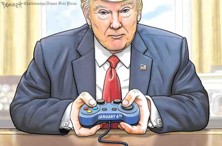 Political/Editorial Cartoon by Clay Bennett, Chattanooga Times Free Press on Insurgency Mysteries Mount