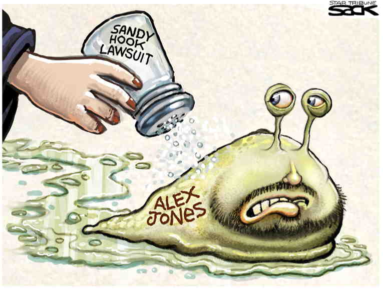 Political/Editorial Cartoon by Steve Sack, Minneapolis Star Tribune on In Other News