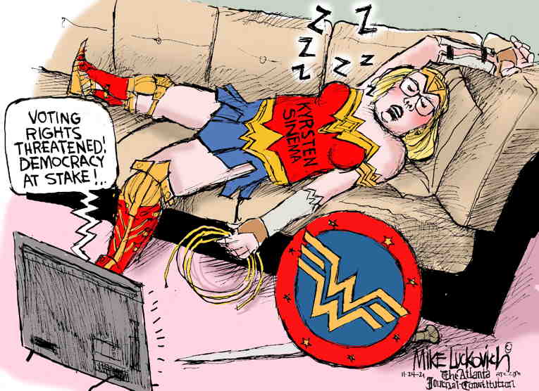 Political/Editorial Cartoon by Mike Luckovich, Atlanta Journal-Constitution on In Other News