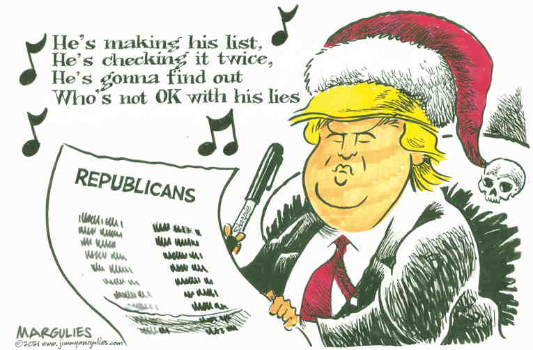 Political/Editorial Cartoon by Jimmy Margulies, King Features on Holiday Season Arrives