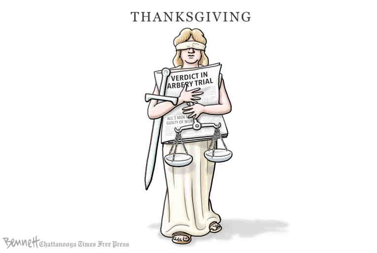 Political/Editorial Cartoon by Clay Bennett, Chattanooga Times Free Press on Holiday Season Arrives