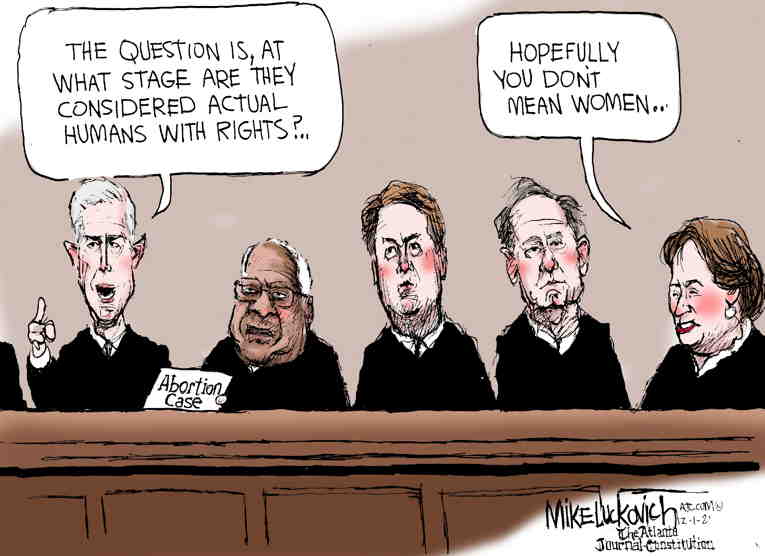 Political/Editorial Cartoon by Mike Luckovich, Atlanta Journal-Constitution on In Other News