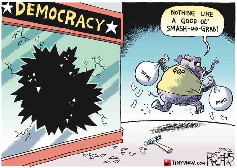 Political/Editorial Cartoon by Rob Rogers on Extremists Make Big Gains