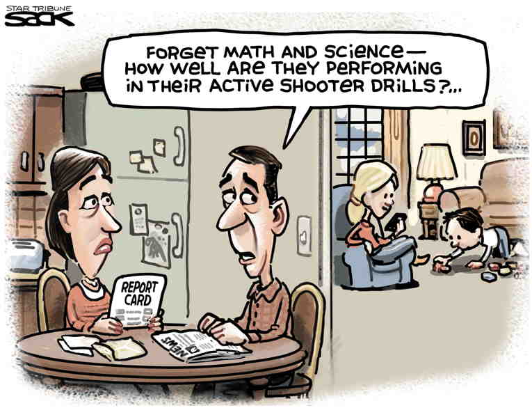 Political/Editorial Cartoon by Steve Sack, Minneapolis Star Tribune on In Other News