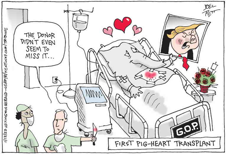 Political/Editorial Cartoon by Joel Pett, Lexington Herald-Leader, CWS/CartoonArts Intl. on In Other News