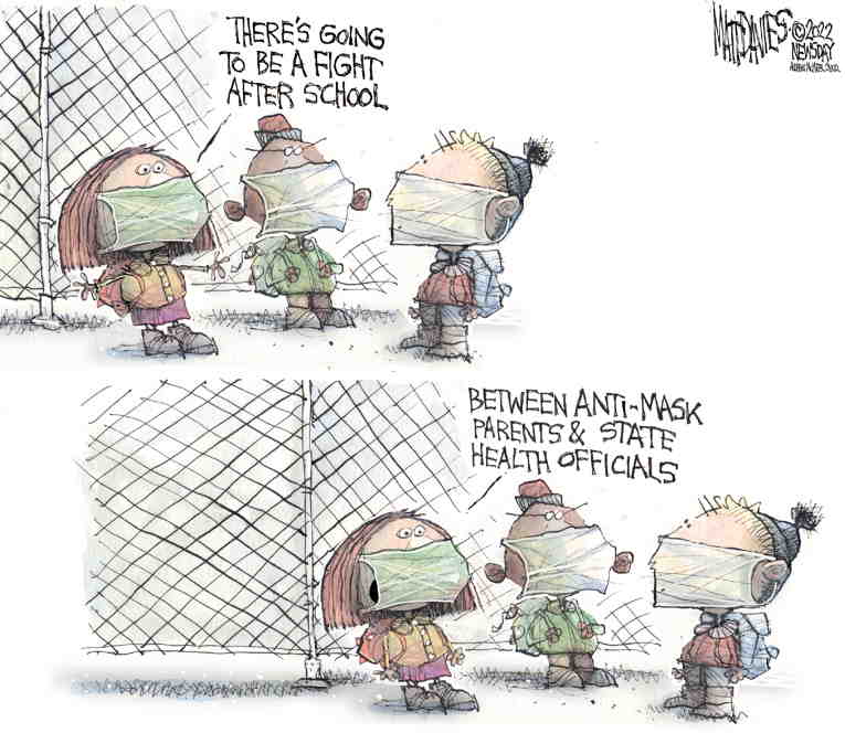 Political/Editorial Cartoon by Matt Davies, Journal News on 2500 Americans Dying Daily
