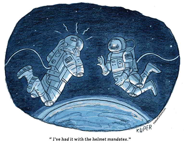 Political/Editorial Cartoon by Peter Kuper, PoliticalCartoons.com on Covid Wins