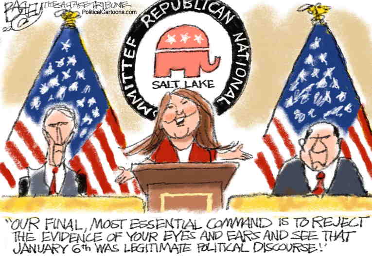 Political/Editorial Cartoon by Pat Bagley, Salt Lake Tribune on Republicans Secede