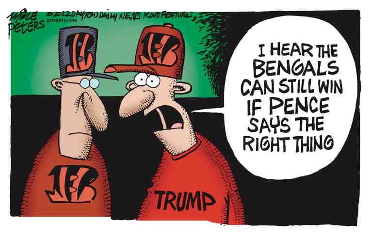 Political/Editorial Cartoon by Mike Peters, Dayton Daily News on In Other News