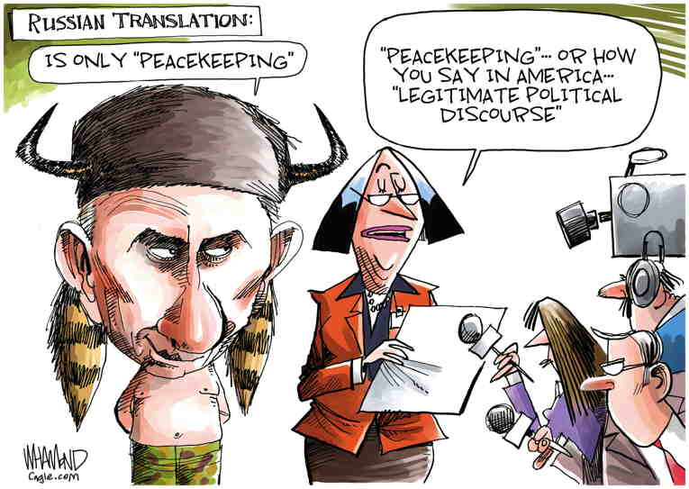 Political/Editorial Cartoon by Dave Whamond, Canada, PoliticalCartoons.com on Russia Invades Ukraine