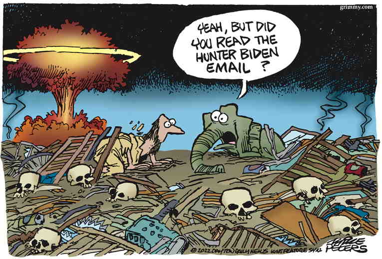 Political/Editorial Cartoon by Mike Peters, Dayton Daily News on Russian Offensive Stalls