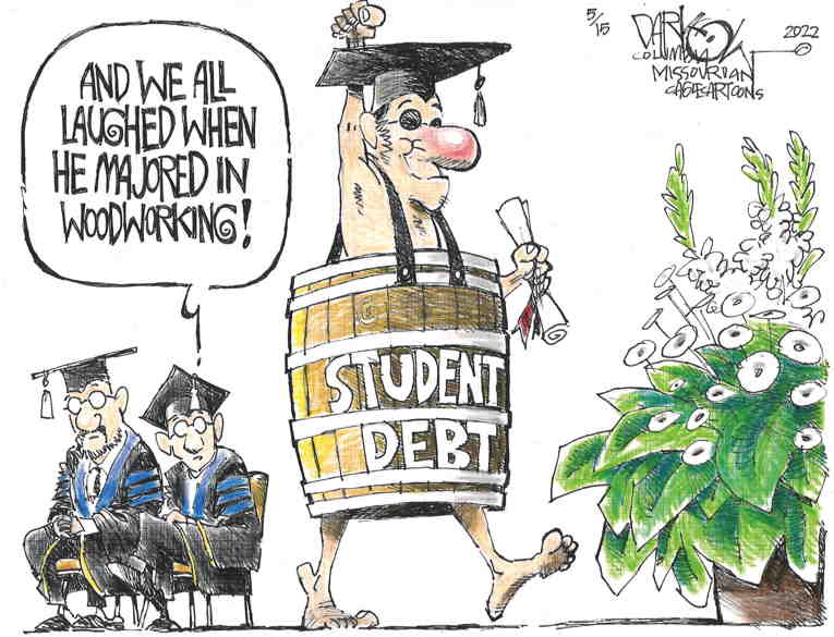 Political/Editorial Cartoon by John Darkow, Columbia Daily Tribune, Missouri on Inflation Surging