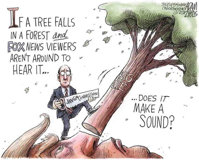 Political/Editorial Cartoon by Adam Zyglis, The Buffalo News on Cult 45 Members Largely Unmoved