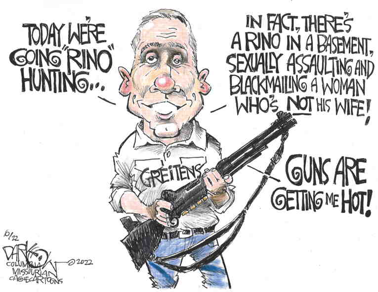 Political/Editorial Cartoon by John Darkow, Columbia Daily Tribune, Missouri on Republicans Double Down